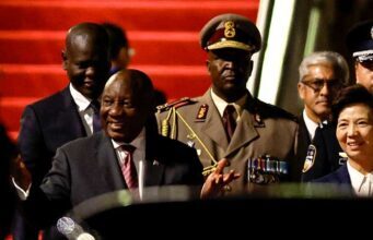 Ramaphosa Arrives in Beijing to Attend FOCAC